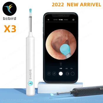 2022 Bebird X3 R3 Умни Визуални Ушни Пръчки Отоскоп 300 W Ендоскоп Инструмент За Премахване На Восък Earpick Мини Камера На Здравеопазването За Пречистване На Ушите