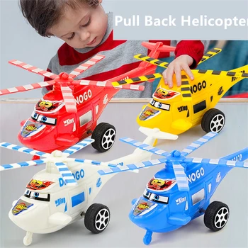 4 бр./компл. Играчки-хеликоптери, засилването на гърба Детски Кукли, самолети, Бебешки Пластмасови Случайни Модели на Самолети, Образователни Играчки-Пъзели, Подаръци