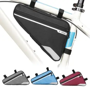 B-SOUL Велосипедна Чанта с Голям Капацитет Триъгълна Чанта Водоустойчива Планинско Колоездене Предната Тръба на Рамката Чанта За Съхранение на Инструмент за Велосипедни Аксесоари