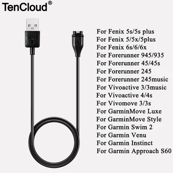 Кабел за зареждане, кабел за Garmin Venu SQ 2 2S Forerunner 55/935/945 LTE Vivomove 3s Vivoactive 3/4/4s със Зарядно устройство за Fenix 5 /5S/5X6/6S/6X